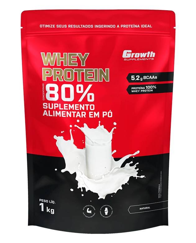 100% Whey Protein Concentrado 900g — Morango
