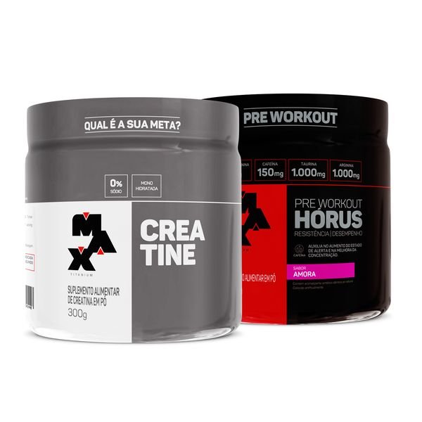 Kit Creatina 300g + Pré-Treino 300g