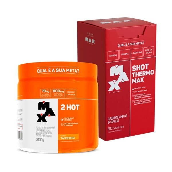 Kit Termo Pack 2Hot 200g + Shot Thermo 60 cápsulas