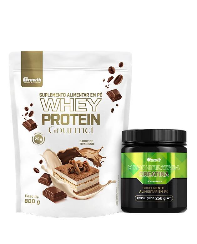 Combo Gourmet Whey 800g + Creatina Monohidratada 250g