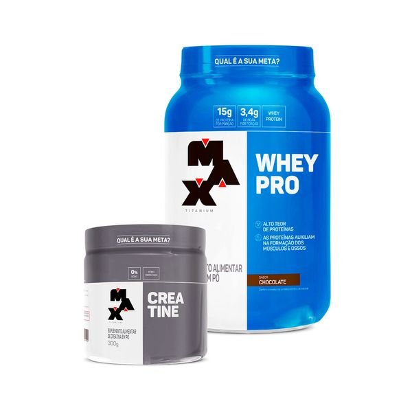 Kit Creatina 300g + Whey Protein 1Kg
