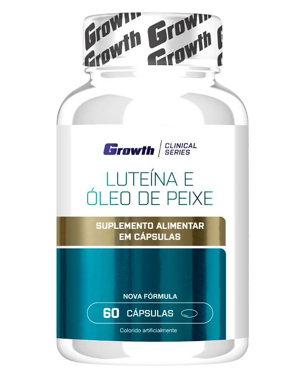Luteína e Óleo de Peixe 60 Cápsulas Growth Supplements