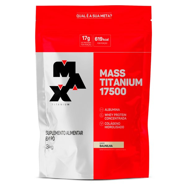 Mass Titanium Refil 3Kg | Hipercalórico | Max Titanium | Original Lacrado