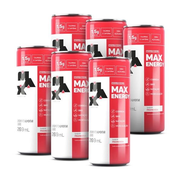 Energético Framboesa 269ML - Fardo 6 Latas