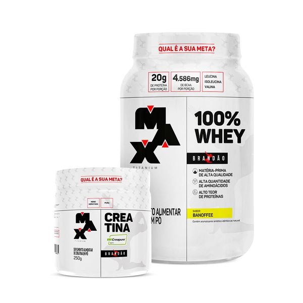 Kit Edição Especial - 100% Whey Pote 900g + Creatina Monohidratada 250g