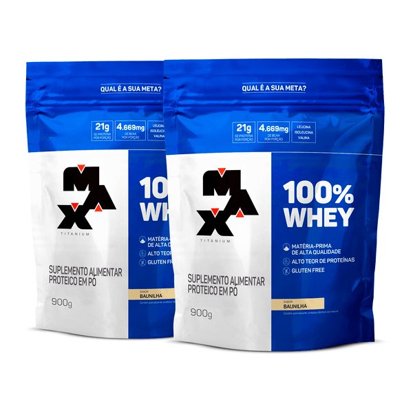Pack 2x 100% Whey Refil 900G