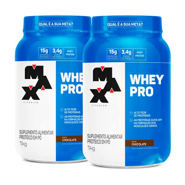 Kit 2x Whey Protein 1kg (2kg Total) — Whey Protein Concentrado